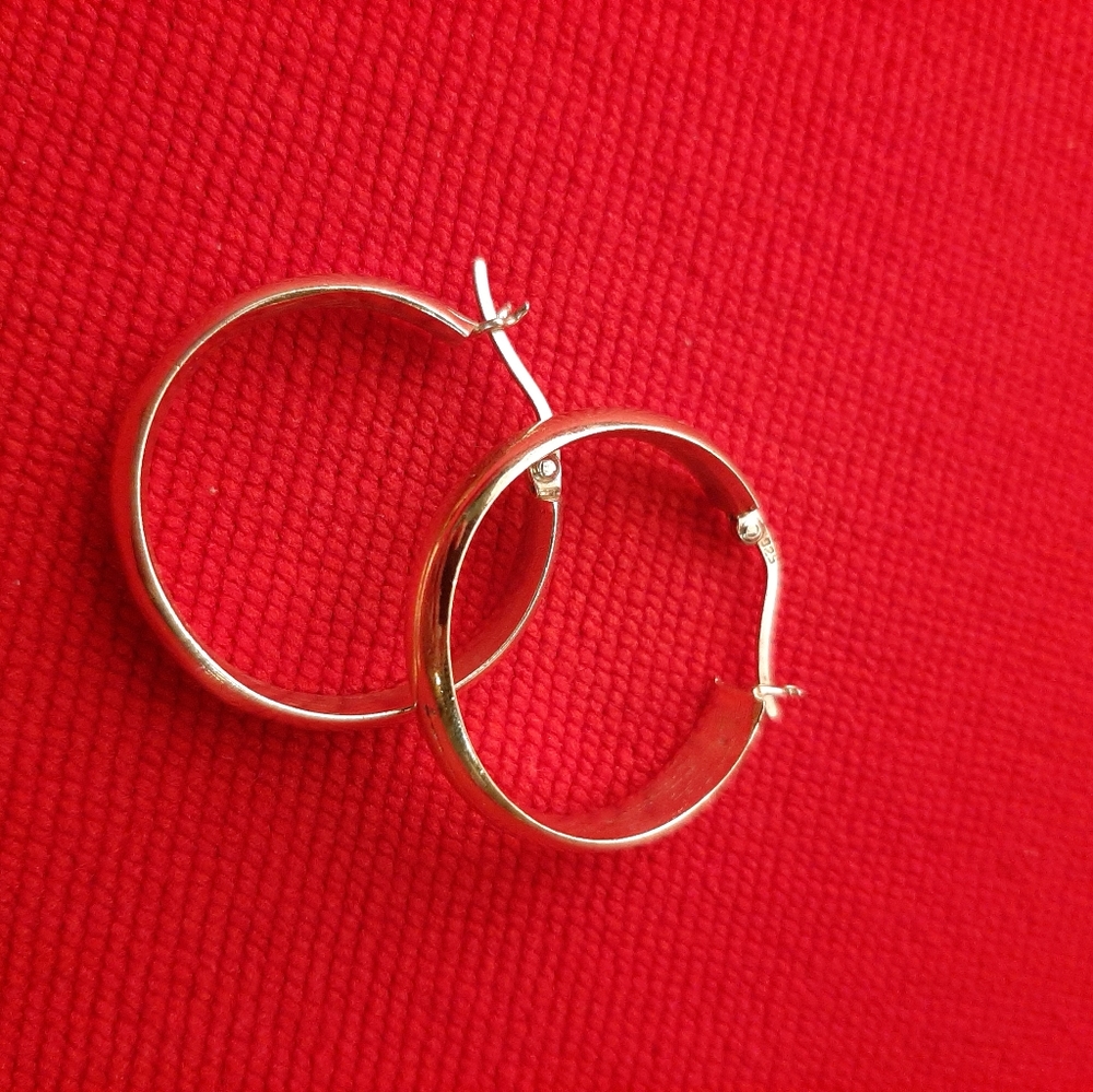 Gold over 925 Sterling Silver Earrings